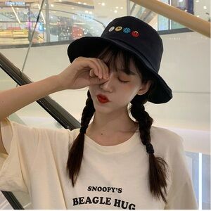 Bucket Hat with Fruit Embroidery